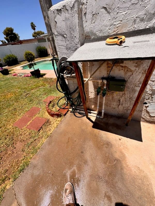 Gallery photos for New Irrigation System Enhances Backyard Watering: Image #1